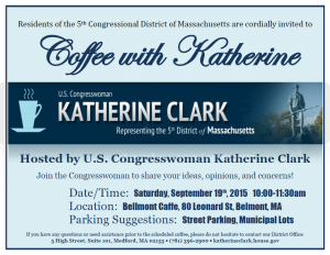 Katherine Clark Coffee Sept. 2015
